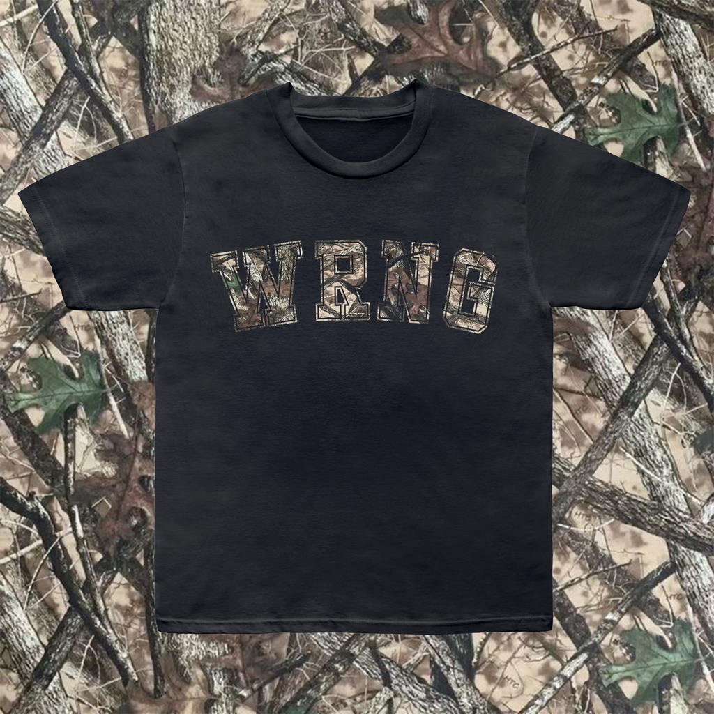 Camo “WRNG” tee